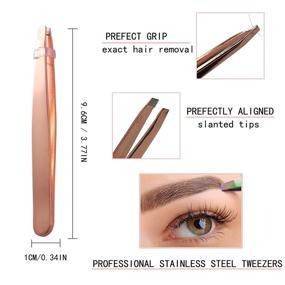 img 2 attached to Eyebrows，Professional Stainless Tweezers，Best Precision Remover，Eyelash