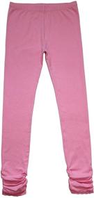 img 2 attached to 🧦 Premium Quality Bienzoe Girl's Knit Cotton Stretch 3-Pack Leggings: Ideal Antistatic School Uniform