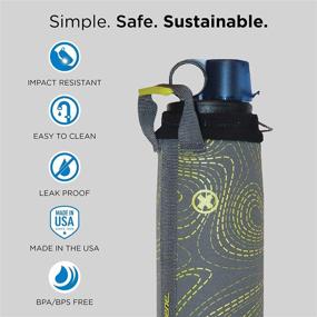 img 3 attached to 🧡 Nalgene OTG Bottle Sleeve (Gray): Durable Protection for Your On-The-Go Hydration Companion!