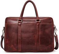 👜 bostanten men's leather briefcase messenger business bag laptop handbag logo