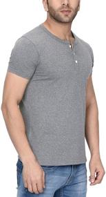 img 3 attached to Decrum Charcoal Sleeve Henley 40006055