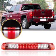 🚨 высокая фонарь третьего стоп-сигнала для chevy silverado/gmc sierra 1500 2500hd 3500 cargo lamp 99-07, с красной линзой. логотип