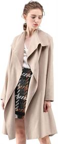 img 2 attached to Chicwish Womens Lapel Sleeve Trench Women's Clothing