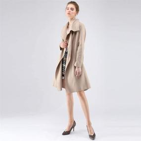 img 1 attached to Chicwish Womens Lapel Sleeve Trench Women's Clothing