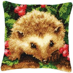 img 4 attached to LAPATAIN Hedgehog Pattern Needlework 15 7X15 7Inch