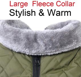 img 1 attached to 🐶 JoyDaog Fleece Collar Reversible Dog Coats: Waterproof & Warm jackets for Small Dogs in Cold Winter