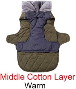 img 3 attached to 🐶 JoyDaog Fleece Collar Reversible Dog Coats: Waterproof & Warm jackets for Small Dogs in Cold Winter