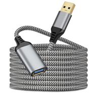 🔌 2 пакета удлинительных кабелей usb 3.0 длиной 10 футов - высокоскоростной передачи данных, прочный мужской к женскому типу a шнур для принтера, usb-клавиатуры, флеш-накопителя, жесткого диска, playstation. логотип