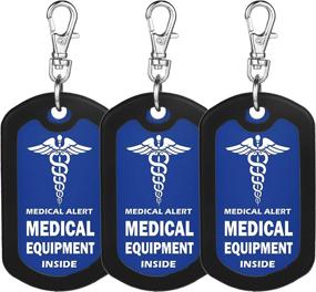 img 4 attached to 🧳 Mnmoom Medical Equipment Travel Accessories: Luggage Zipper Tags & Handle Wraps