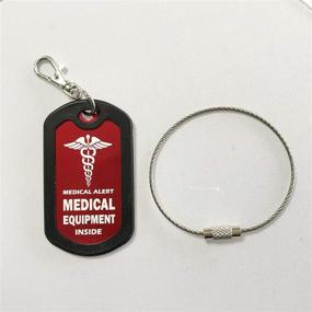 img 2 attached to 🧳 Mnmoom Medical Equipment Travel Accessories: Luggage Zipper Tags & Handle Wraps