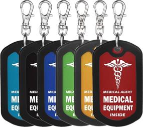 img 3 attached to 🧳 Mnmoom Medical Equipment Travel Accessories: Luggage Zipper Tags & Handle Wraps