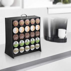 img 3 attached to Black Coffee Pod Holder - Mind Reader Organizer with 50 Capacity