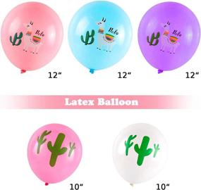 img 1 attached to 🎉 Llama Birthday Party Supplies: Decorations, Balloons & Happy Birthday Banner for Girls Kids