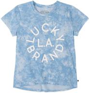 👚 lucky brand graphic reagan whisper girls' clothing: stylish tops, tees & blouses logo