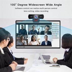 img 1 attached to 🎥 1080p HD 60fps Webcam with Microphone and Spedal Software for USB Laptop Desktop Mac, Pro Streaming Web Camera for Conferencing, Zoom Meetings, Gaming, Skype, Video Calls, and Recording
