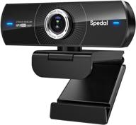 🎥 1080p hd 60fps webcam with microphone and spedal software for usb laptop desktop mac, pro streaming web camera for conferencing, zoom meetings, gaming, skype, video calls, and recording logo