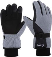 🧤 koxly dual layer waterproof windproof men's accessories for gloves & mittens with touchscreen capability logo