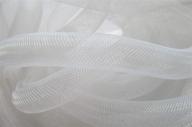 10 yards solid white mesh tube deco flex for wreaths cyberlox crin crafts - yycraf, 16mm (5/8-inch) logo