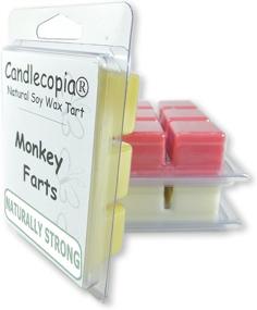 img 3 attached to Delightful Aromas: Candlecopia Monkey Farts, Butt Naked, and Bite Me Vegan Wax Melts - 18 Scented Cubes, 9.6oz, 3 x 6-Packs