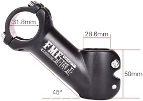 img 3 attached to FOMTOR Bike Stem 31.8mm 45 Degree Handlebar Riser for MTB, Road, BMX & Mountain Bikes - 90mm Length