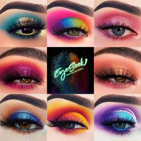 img 3 attached to 💫 EYESEEK Glitter Pro Eyeshadow Palette - 60 Colorful Eyes Shadows | High Pigmentation, Matte, Sparkling Glitter | Easy Blendable, Shimmering Powder | #Neon