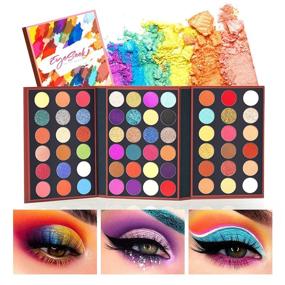 img 4 attached to 💫 EYESEEK Glitter Pro Eyeshadow Palette - 60 Colorful Eyes Shadows | High Pigmentation, Matte, Sparkling Glitter | Easy Blendable, Shimmering Powder | #Neon