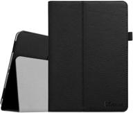 📱 fintie folio case for ipad air 2 - premium vegan leather smart stand cover in black logo