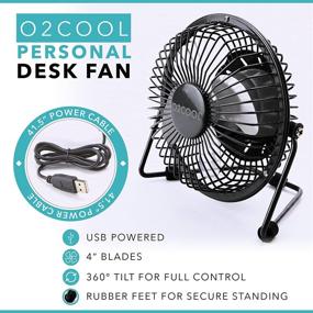 img 3 attached to O2COOL USB Personal Desk Fan Computer Accessories & Peripherals