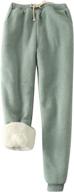 🔥 cozy and stylish: yeokou women's sherpa lined athletic sweatpants – stay warm with joggers fleece pants logo