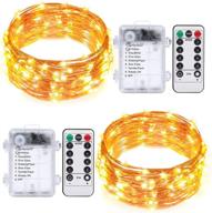 💡 zone industry corp. 2 pack 5 meters (16.4 ft) led fairy lights: waterproof battery operated decorative copper wire for outdoor or indoor decorations логотип