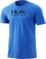 huk performance tee short quick dry sharkskin logo