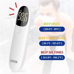 img 1 attached to 🌡️ Touchless Forehead Thermometer for Adults and Kids - Instant, Accurate Readings with Fever Alarm