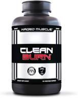 💪 kaged muscle clean burn: метаболический стимулятор и средство для снижения веса без стимуляции с зеленым чаем и карнитином - станьте стальным с 180 растительными капсулами! логотип