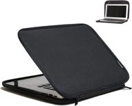 💻 inntzone 15-15.6 inch foldable laptop sleeve - slim lightweight bag for notebook computer (black) logo