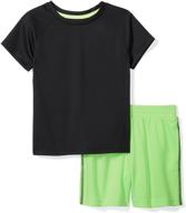spotted zebra boys' active t-shirt and shorts set: comfortable, stylish, and ready for adventure logo