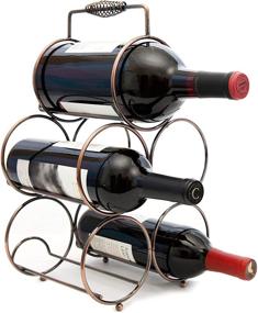 img 3 attached to 🍷 Grapecavern Countertop Wine Rack - 5 Bottle Wine Holder Stand with 2 Slot Sizes - Bundle Includes Tabletop Wine Rack - Microfiber Glassware Polishing Cloth and Wine Guide Chart - Hassle-Free Assembly