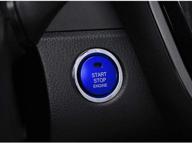 🔵 enhance your toyota experience with thor-ind engine start stop button cover trim in blue logo