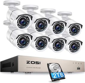 img 4 attached to ZOSI 8CH 1080P PoE Home Security Camera System with 2TB Hard Drive, H.265+ 8-Channel 5MP NVR Recorder, 8pcs 2MP 1080P Outdoor Indoor IP Cameras with 120ft Night Vision and Power Over Ethernet (PoE)