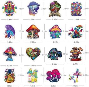 img 3 attached to Psychedelic Stickers Waterproof Dazzling Stickers） Laptop Accessories for Skins & Decals