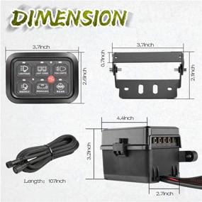 img 3 attached to 🔦 Teochew-LED 6 Gang Switch Panel with Automatic Dimming - Universal On/Off Button Switch Pod Electronic Relay System Circuit Control Box for Truck Boat Marine ATV UTV SUV Car