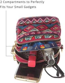 img 1 attached to 🌸 Стильные и практичные женские сумочки через плечо HAIDEXI: сумки и кошельки в цветочном дизайне из нейлона