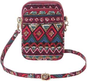 img 4 attached to 🌸 Стильные и практичные женские сумочки через плечо HAIDEXI: сумки и кошельки в цветочном дизайне из нейлона