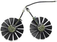 🌀 1 pair of inrobert 95mm t129215sm 12v 0.25amp cooling fans for asus strix-rx470-o4g-gaming, rx580, and gtx1050ti graphics cards logo