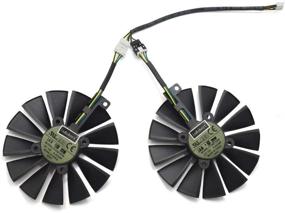 img 4 attached to 🌀 1 Pair of inRobert 95mm T129215SM 12V 0.25AMP Cooling Fans for ASUS STRIX-RX470-O4G-GAMING, RX580, and GTX1050Ti Graphics Cards