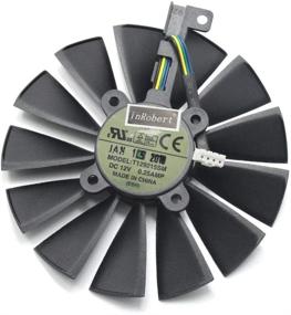 img 2 attached to 🌀 1 Pair of inRobert 95mm T129215SM 12V 0.25AMP Cooling Fans for ASUS STRIX-RX470-O4G-GAMING, RX580, and GTX1050Ti Graphics Cards