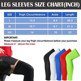 img 3 attached to 🌞 Skylety Leg Sleeves: Stay Cool and Protected with 4 Long Cooling UV Sleeves for Men and Women