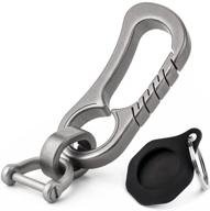 🔑 tisur carabiner keychain clip: a dependable titanium edc key ring holder for men & women logo