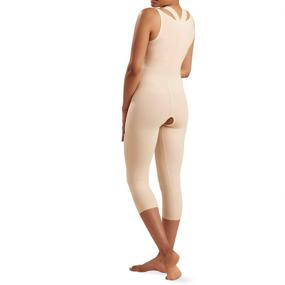 img 3 attached to 🩲 Luxe Marena Recovery Mid-Calf-Length Girdle High-Back, Stage 2 - Comfortable Compression for Post-Surgery, Size L, Beige