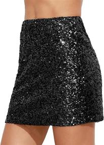 img 4 attached to 💃 Shimmer in Style: Verdusa Women's Above Sequin Sparkle Skirts for Women's Clothing