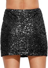 img 3 attached to 💃 Shimmer in Style: Verdusa Women's Above Sequin Sparkle Skirts for Women's Clothing